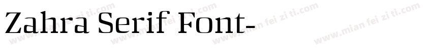 Zahra Serif Font字体转换